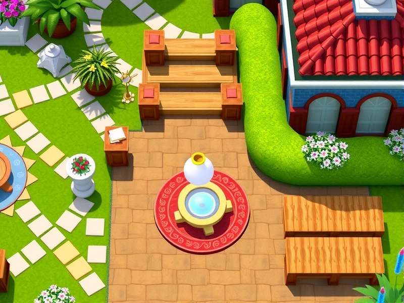 Gardenscapes Paradise Retreat gameplay screenshot
